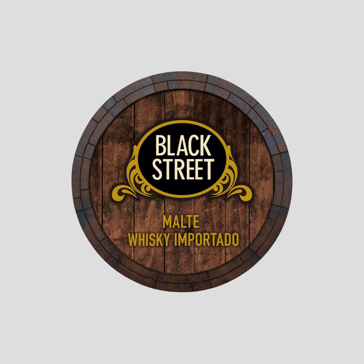 Tampa de madeira Black Street