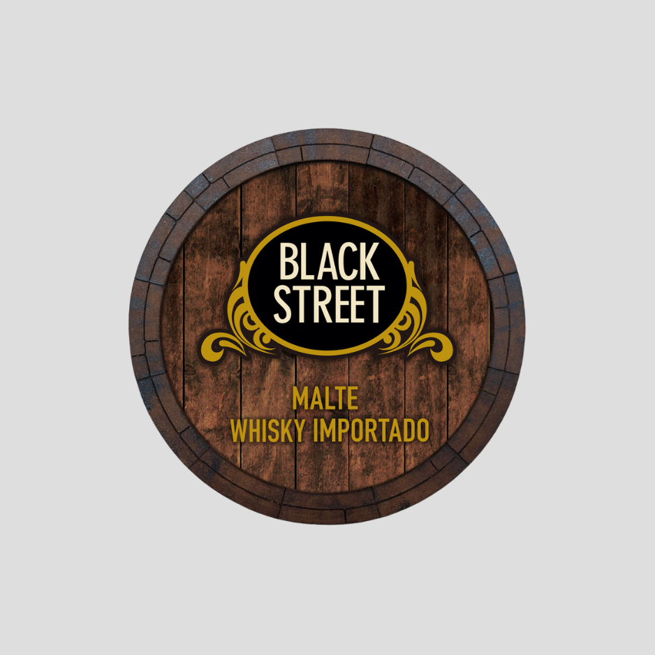 Tampa de madeira Black Street