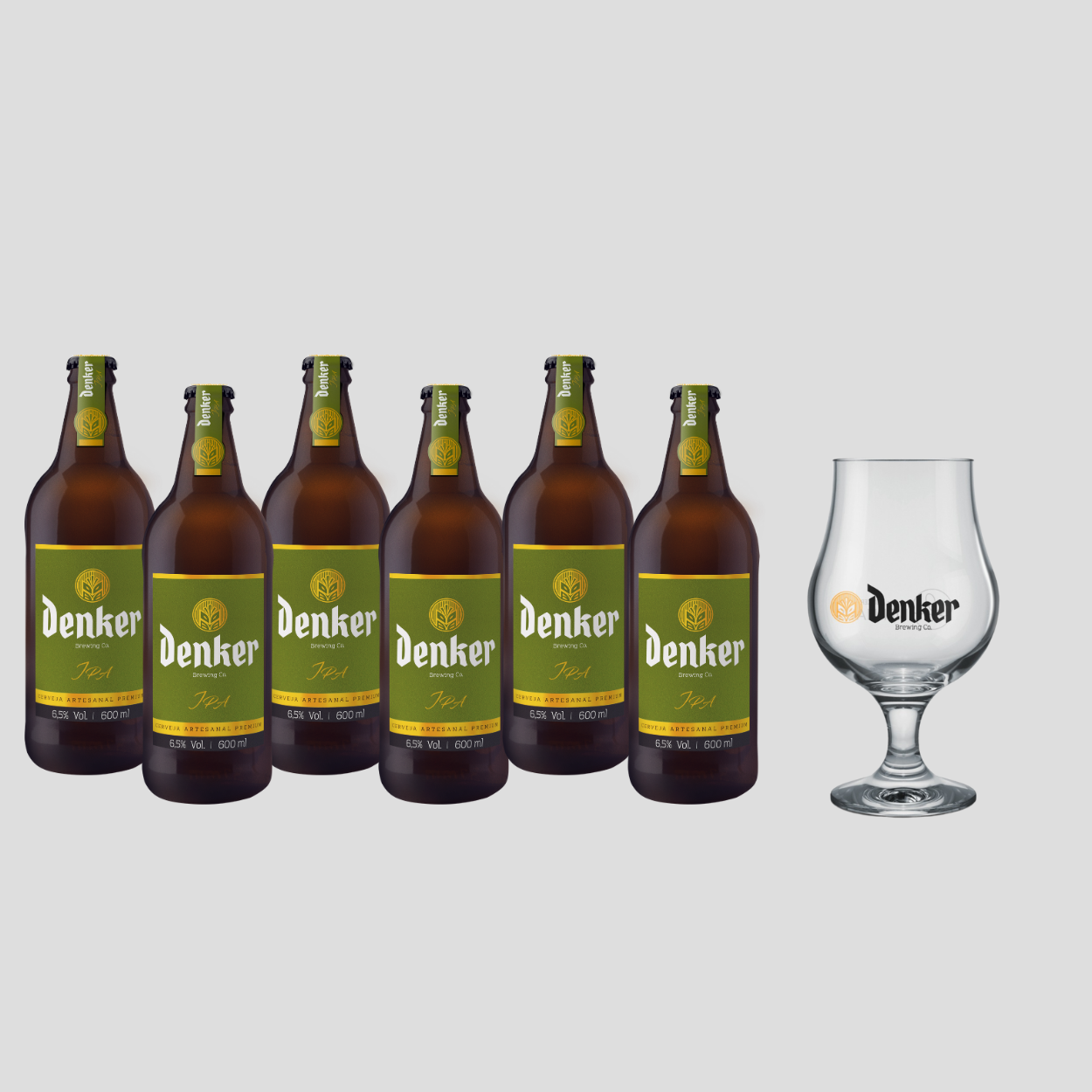 Kit 6 Ipas 600ml + 1 Taça Dublin