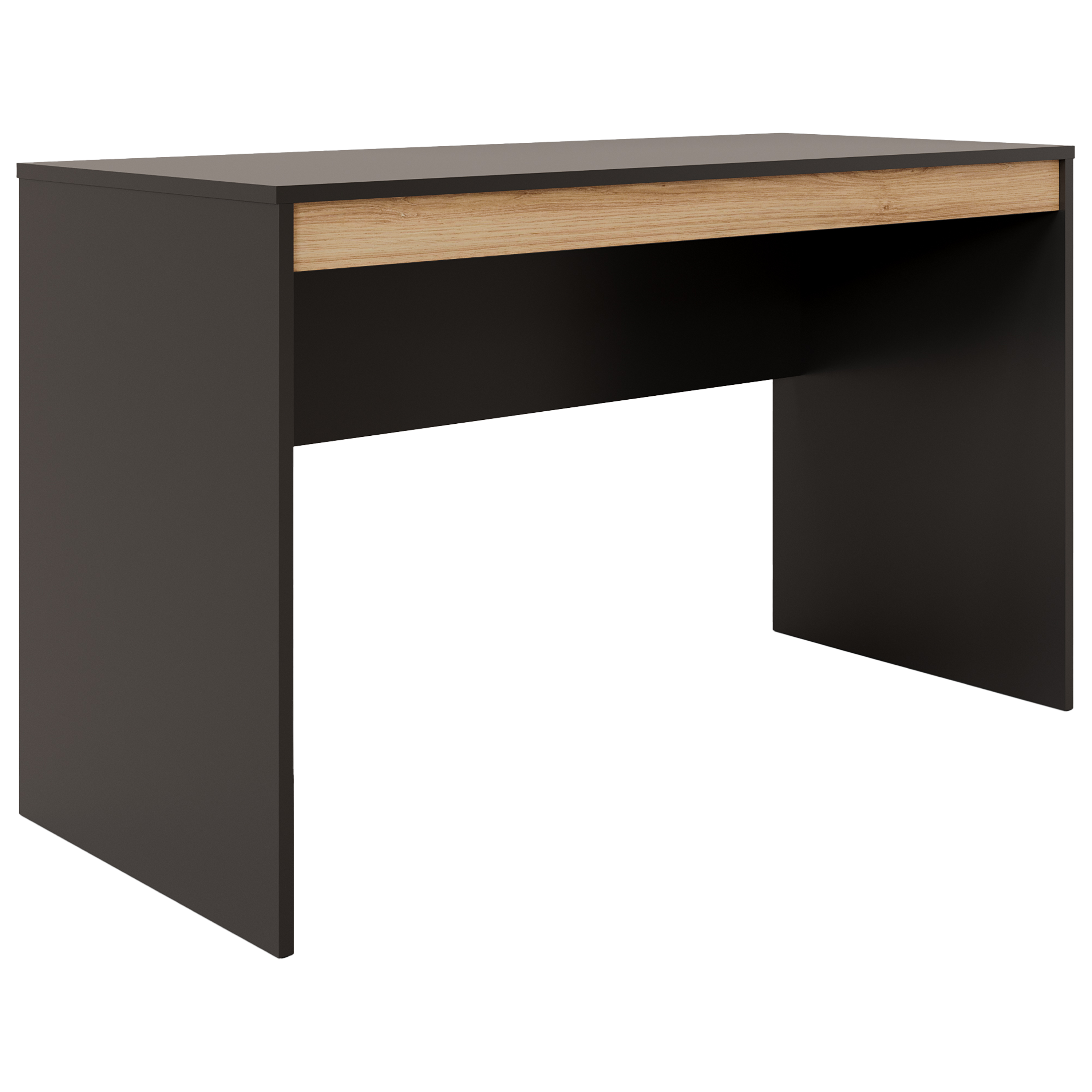 Mesa de Escritório com Gaveta 110x50cm - Linha Beta (Preta - Madeiro)