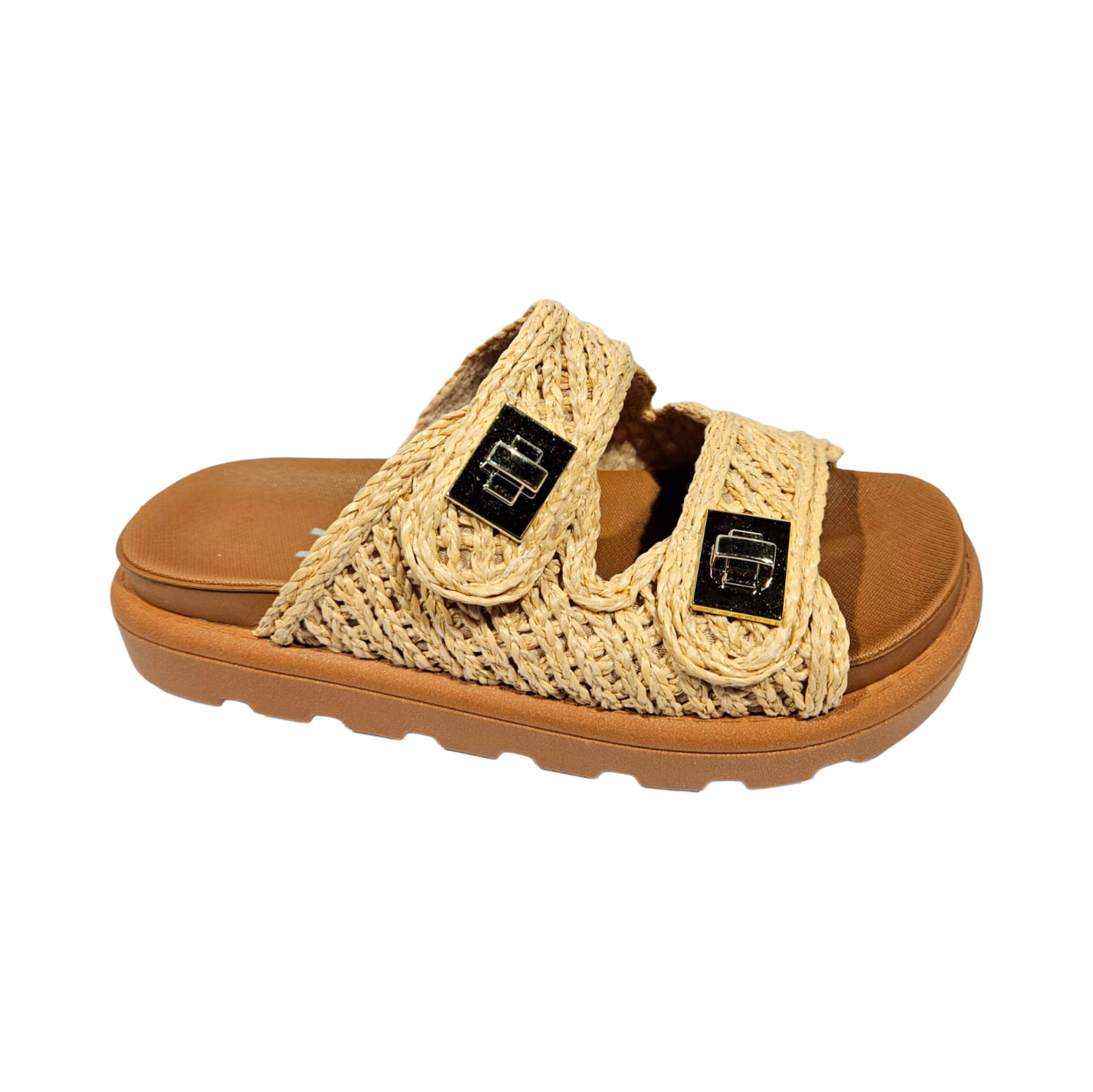 Sandália Papete Vizzano Flatform Bege - 6510.119