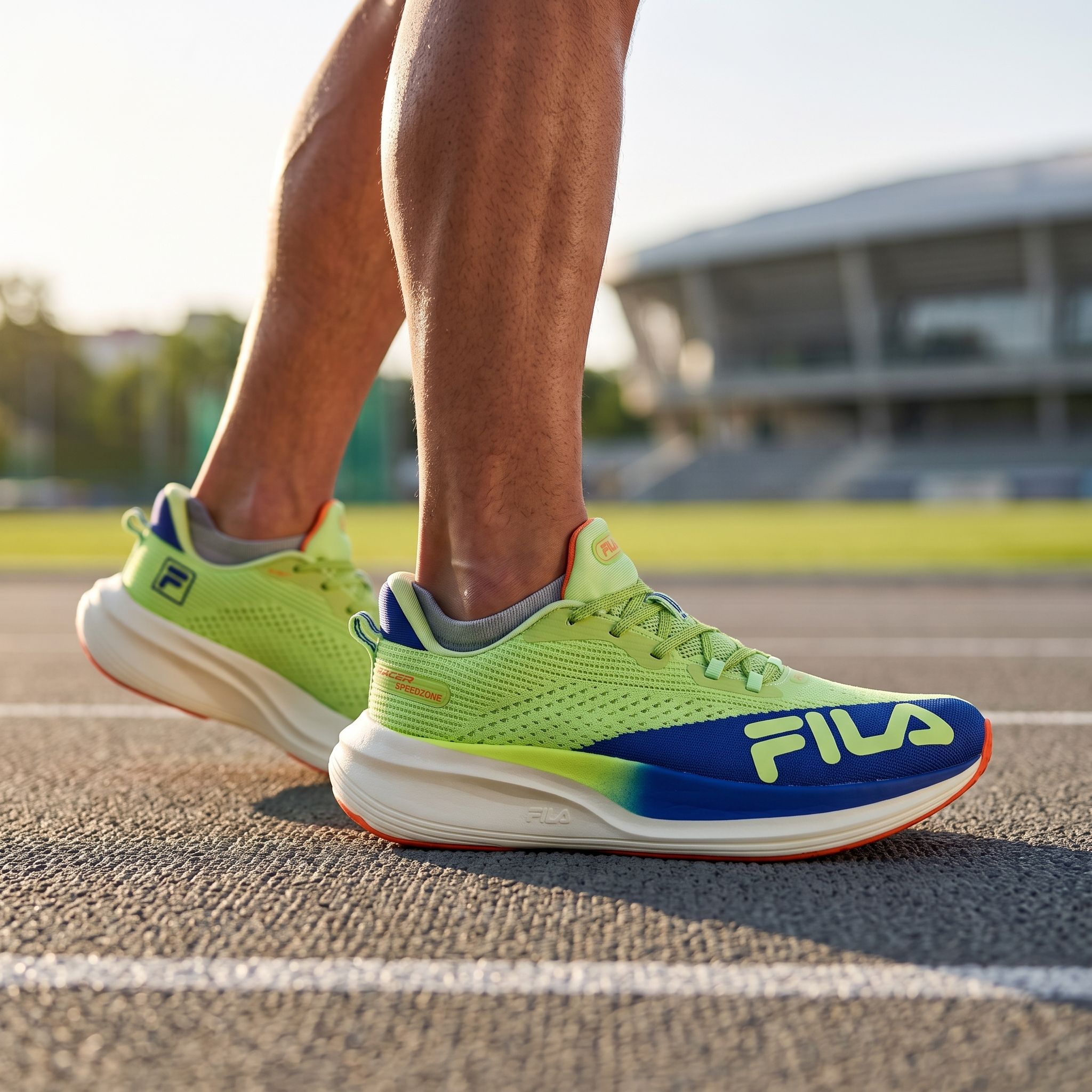 Tênis Fila Racer Speedzone Masculino Verde/Azul/Laranja - F01R00142-7616