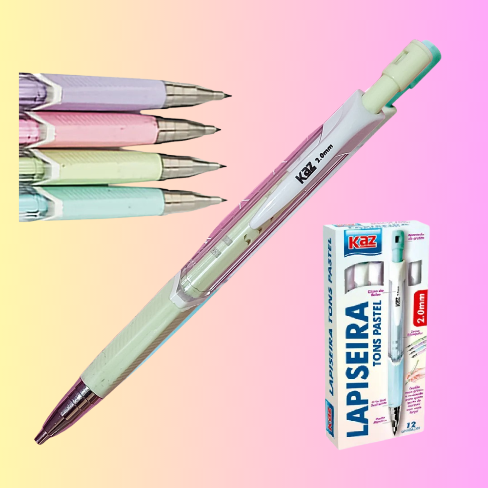 Lapiseira 2.0 tons pastel Kaz