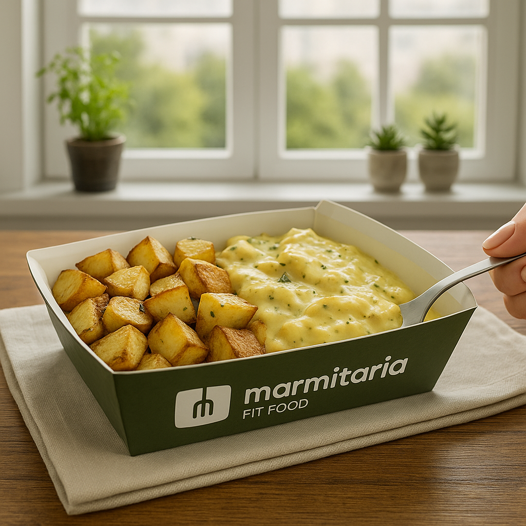 Tiras de Frango ao Molho Mostarda com Batata Souté