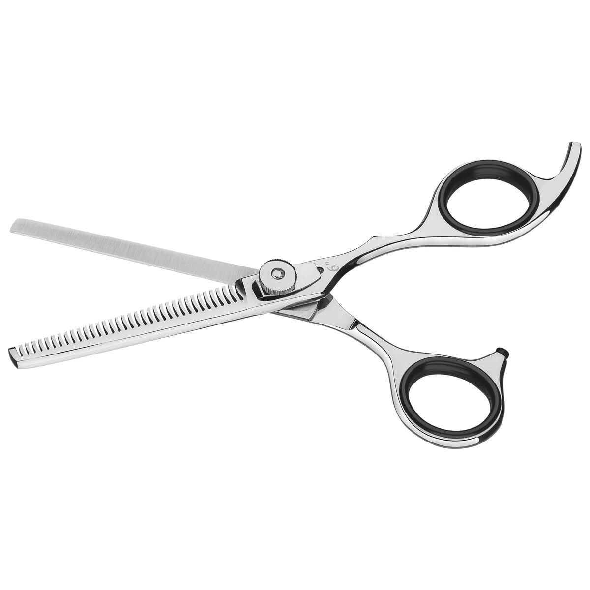 TESOURA PARA CABELO 6" FIO DESBATE PROFESSIONAL - AÇO INOX