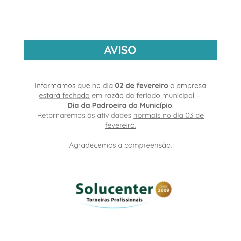 Solucenter - Aviso