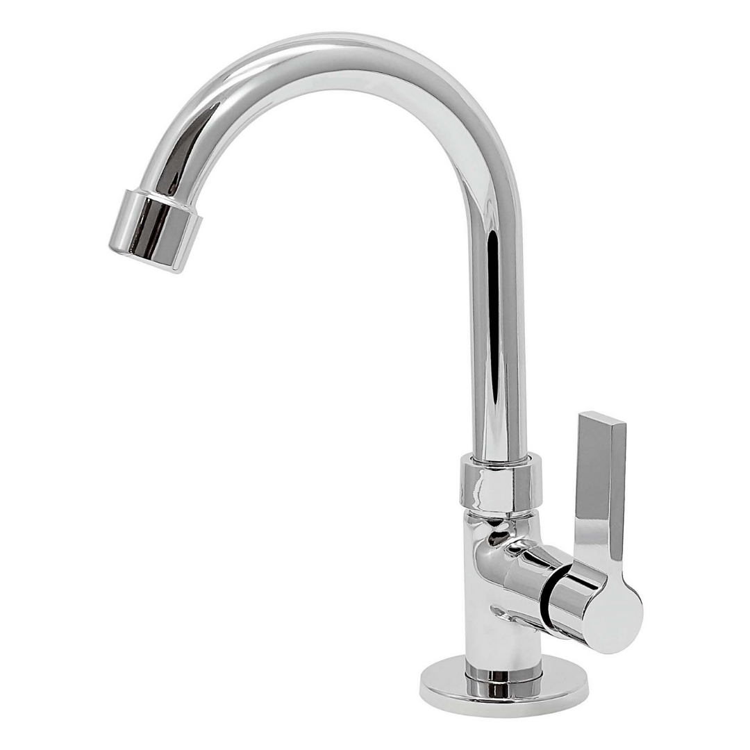 Torneira Clínica Alavanca 1/4 de Volta Bica Móvel Mesa 21.096P