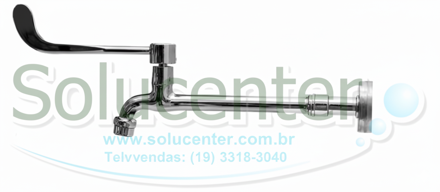 Torneira Clínica Alavanca com arejador fixo Parede Proflux 26cm - 51.202