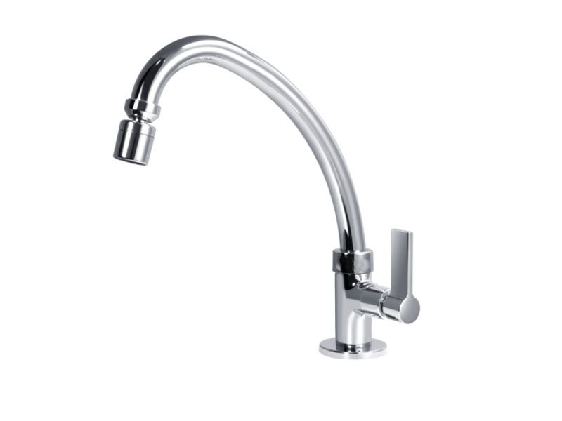 Torneira de Cozinha Mesa Bica Móvel 1/4 Volta C/ Arejador Articulado 21.092P