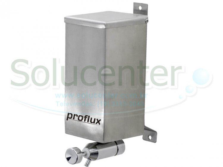 Saboneteira / Dispenser de pressão industrial Inox 1800 ml Inox 304 Proflux - (51.034)