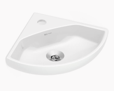 Lavatório Suspenso Oval 12,5x29x39,5cm Branco Canto 35.079