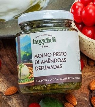 Molho Pesto com Amendoa  - Hogdidi
