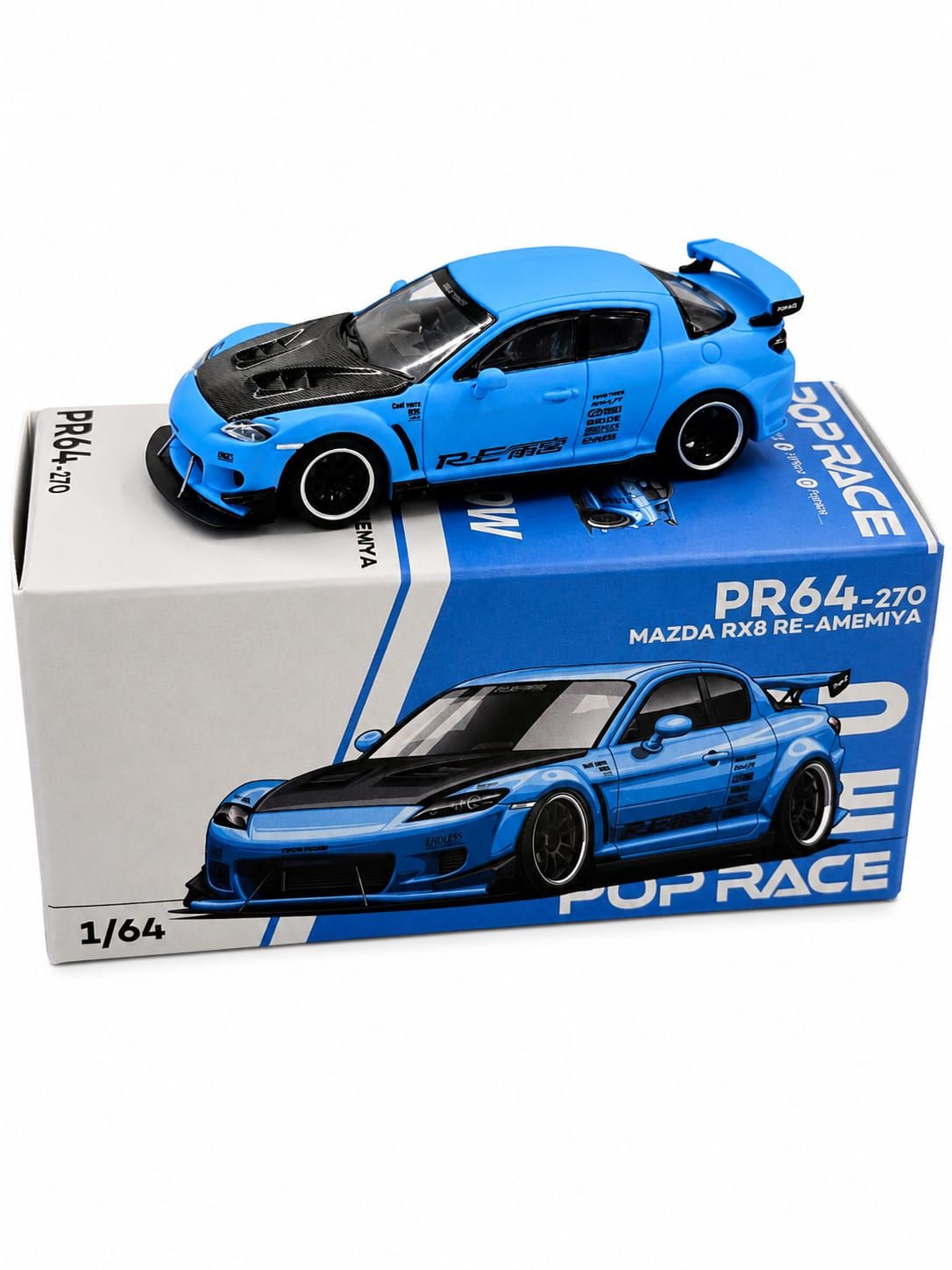 Mazda RX8 Re-Amemiya Widebody Light Blue