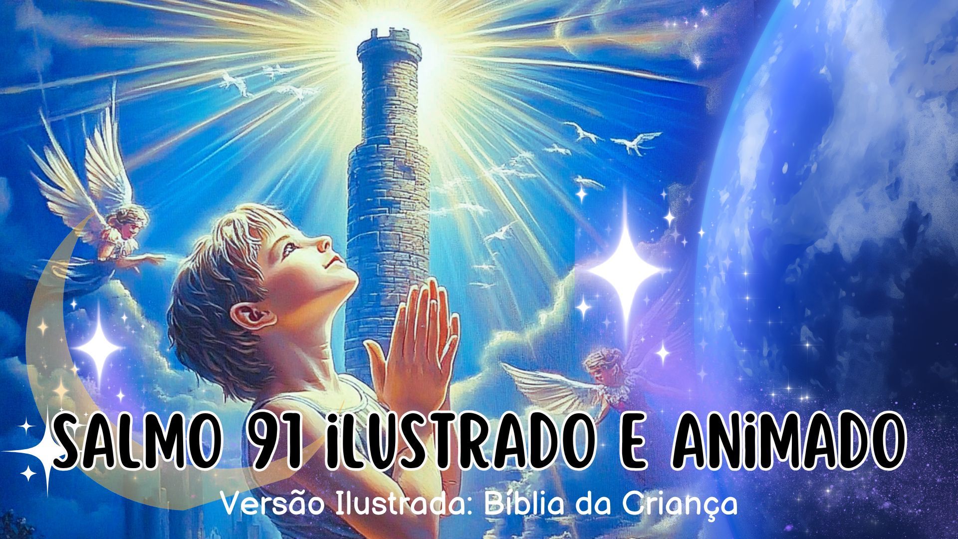 Salmo 91 ilustrado e animado