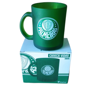 Caneca de Vidro Times Palmeiras