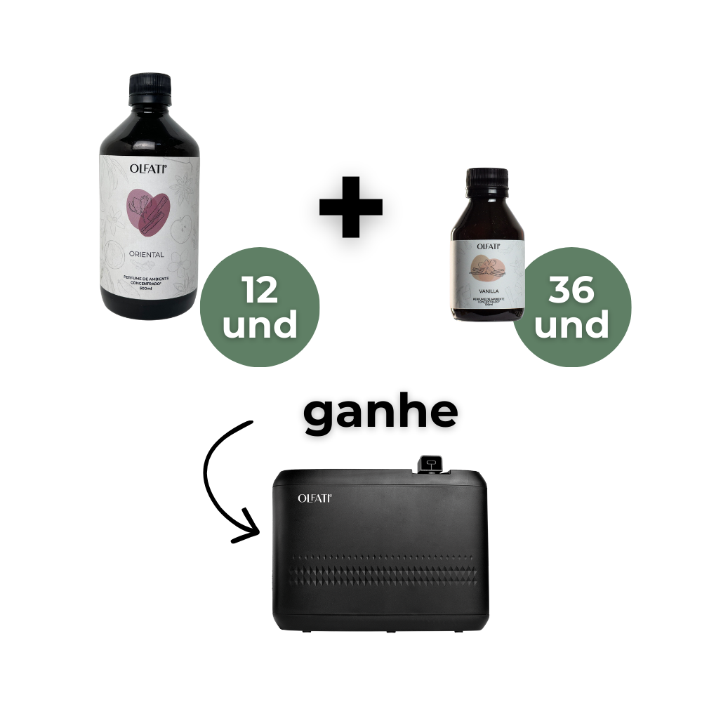 12 Refis de 500ml + 36 refis de 100ml - Vanilla - Ganhe 1 Olfati Master Preto
