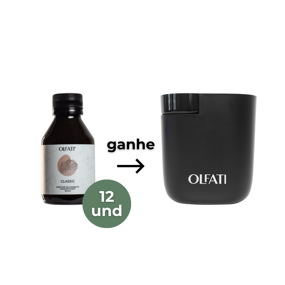 12 Refis de 100ml - Classic - Ganhe 1 Olfati Mini Preto