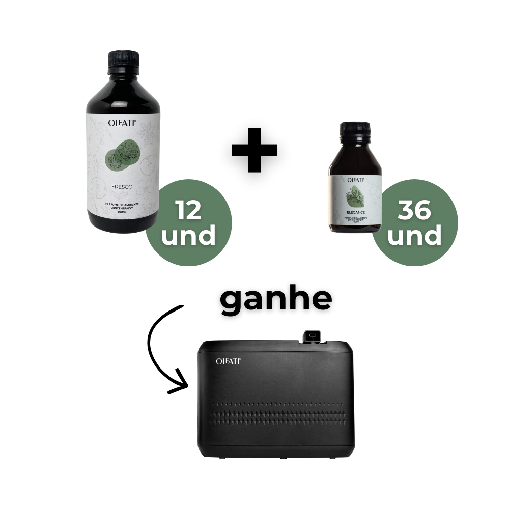 12 Refis de 500ml + 36 refis de 100ml - Elegance - Ganhe 1 Olfati Master Preto