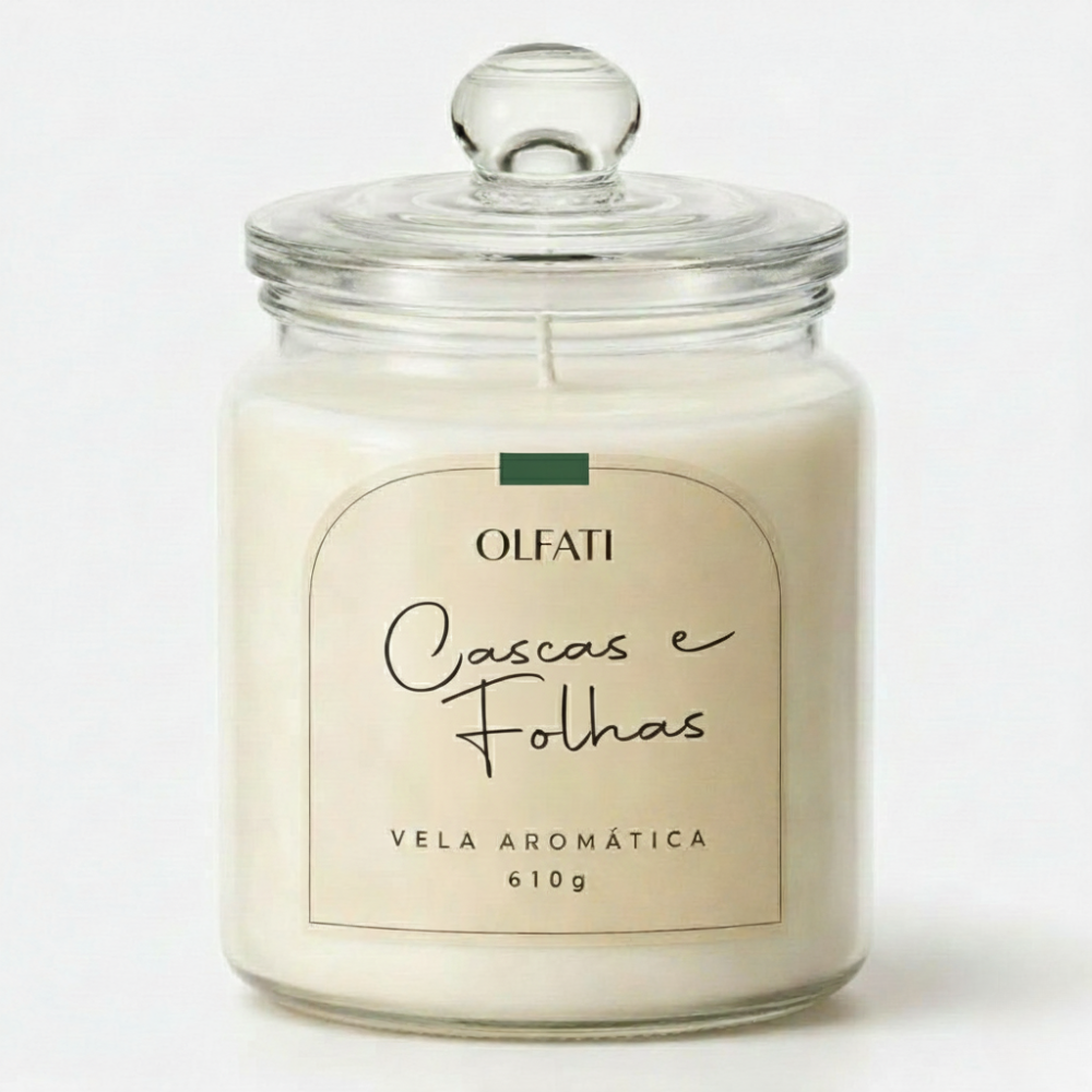 Olfati Candle - Vela Aromática 610G - Cascas e Folhas
