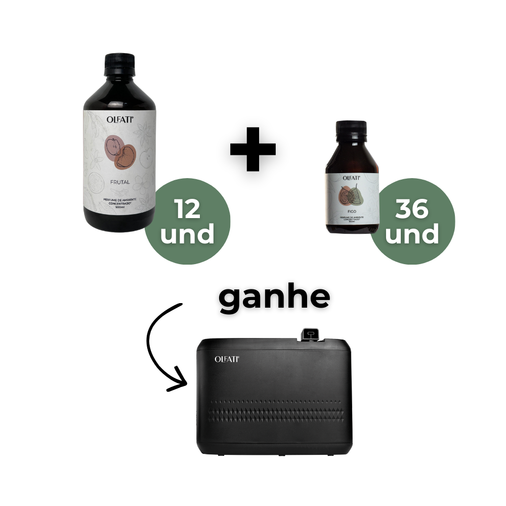 12 Refis de 500ml + 36 refis de 100ml - Figo - Ganhe 1 Olfati Master Preto