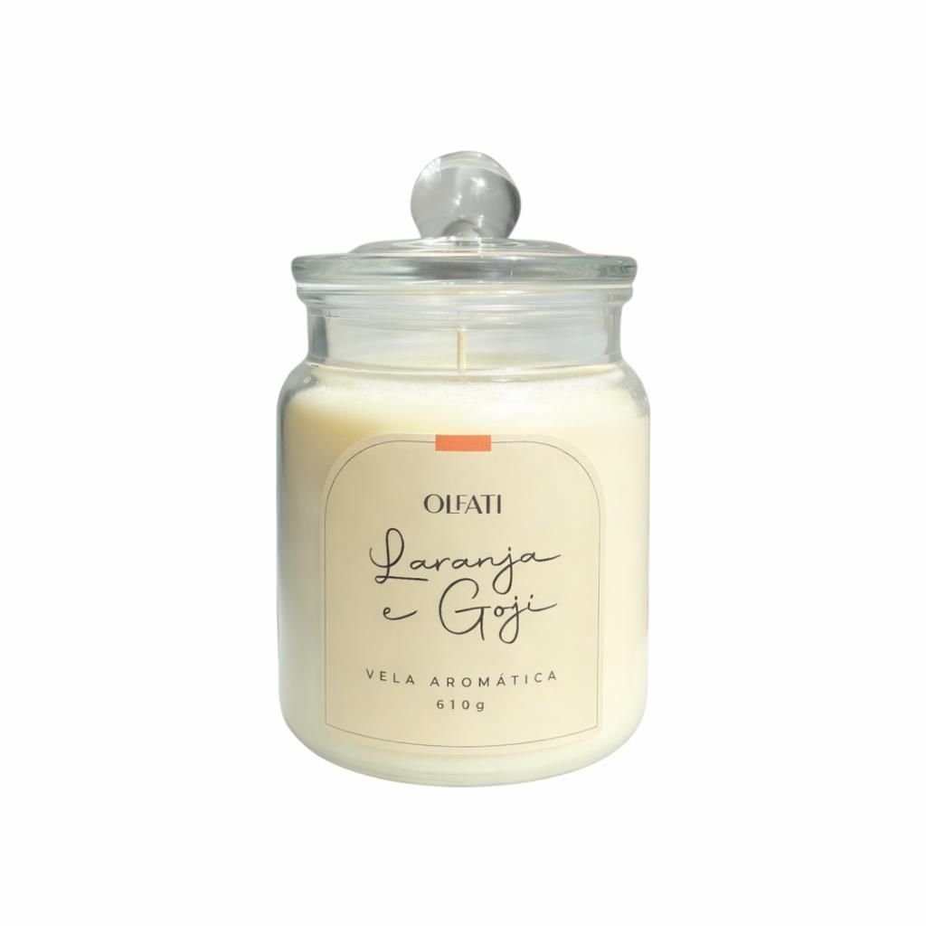 Olfati Candle - Vela Aromática 610G - Laranja e Goji