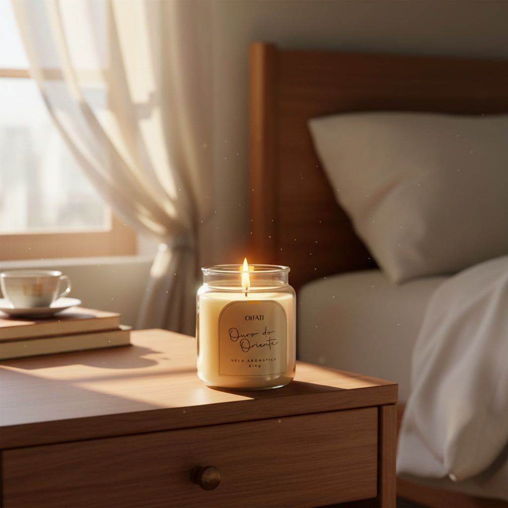 Olfati Candle - Vela Aromática 610g - Ouro do Oriente