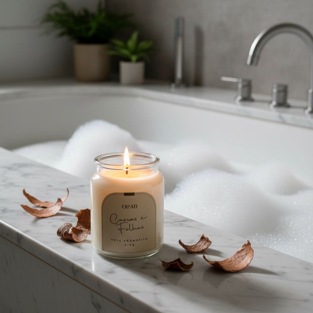 Olfati Candle - Vela Aromática 610G - Cascas e Folhas