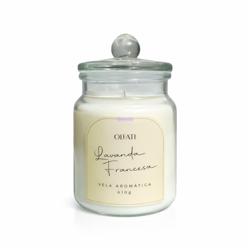 Olfati Candle - Vela Aromática 610g - Lavanda Francesa