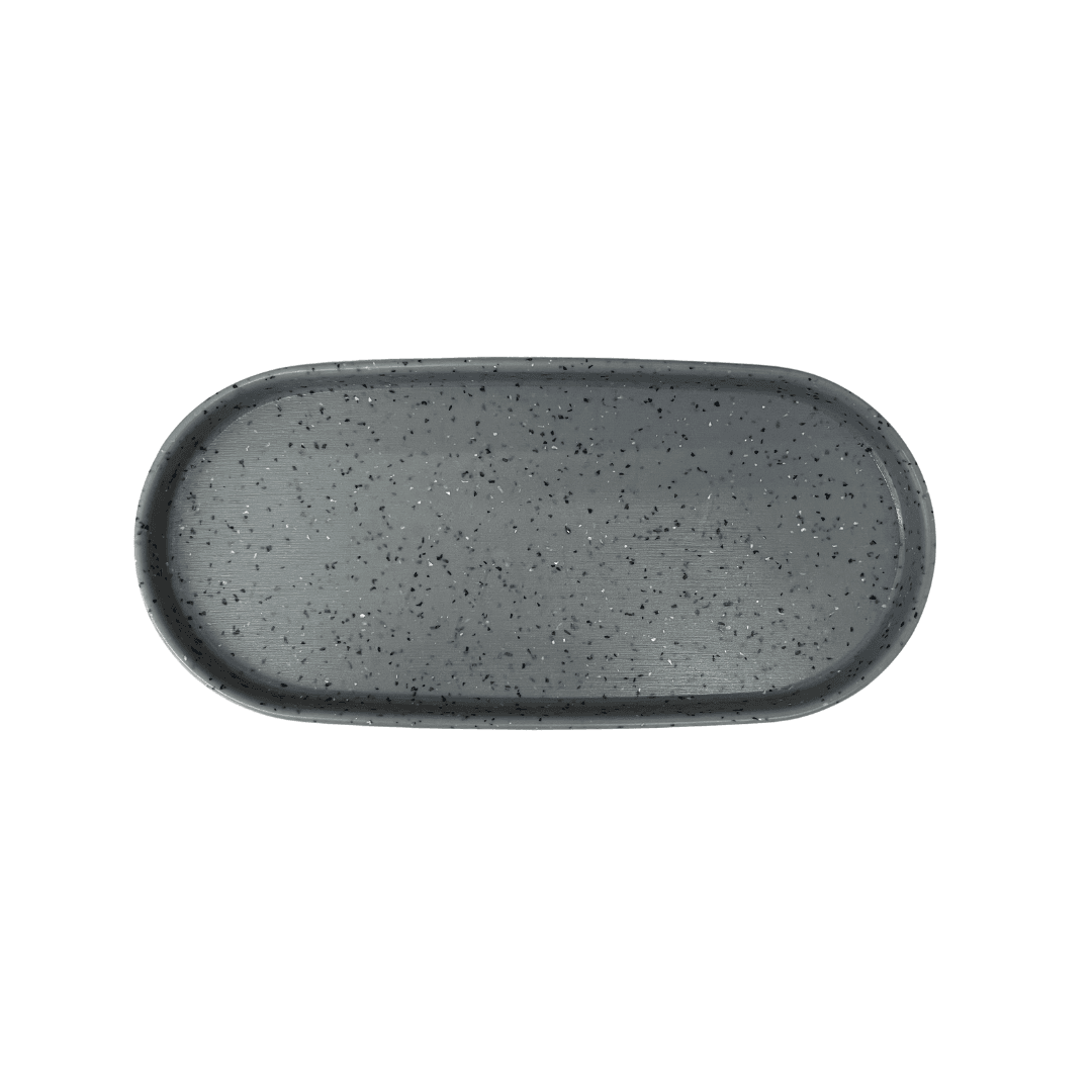 BANDEJA MELAMINA CINZA