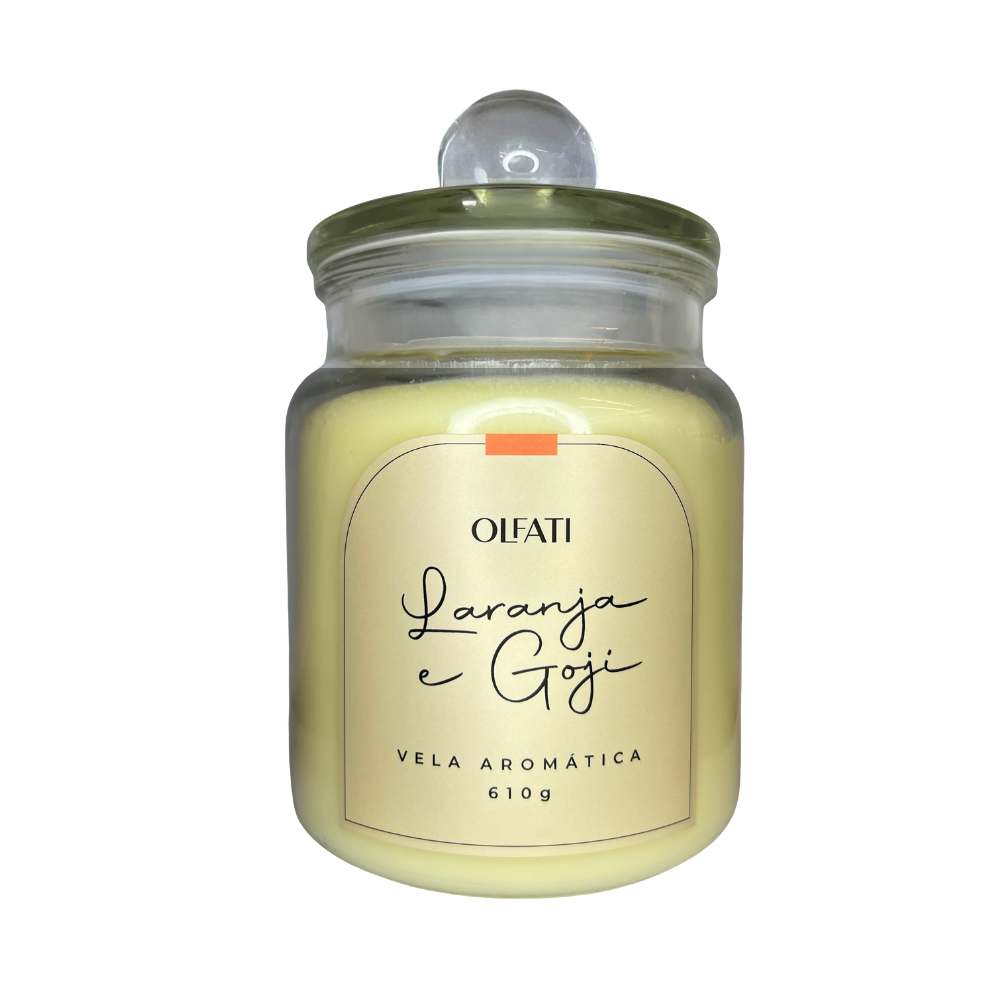 Olfati Candle - Vela Aromática 610G - Laranja e Goji