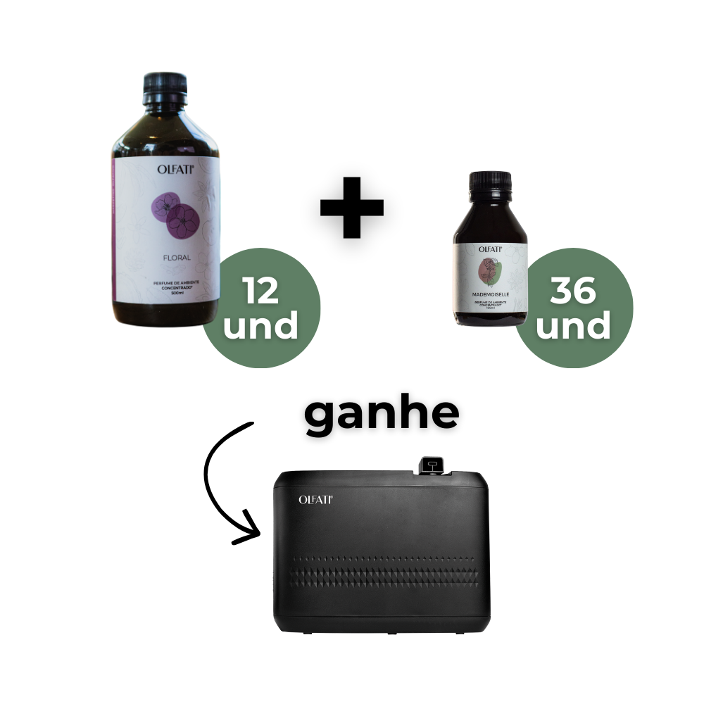 12 Refis de 500ml + 36 refis de 100ml - Mademoiselle - Ganhe 1 Olfati Master Preto