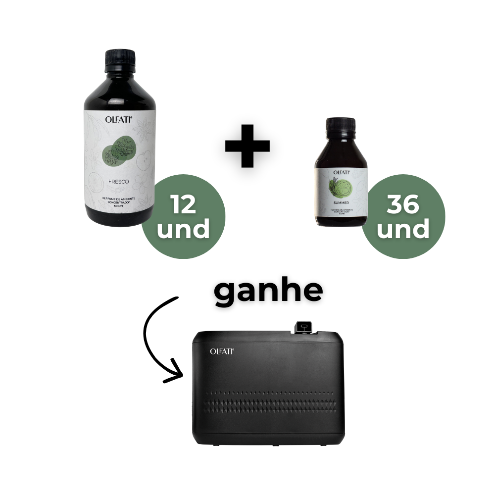 12 Refis de 500ml + 36 refis de 100ml - Summer - Ganhe 1 Olfati Master Preto