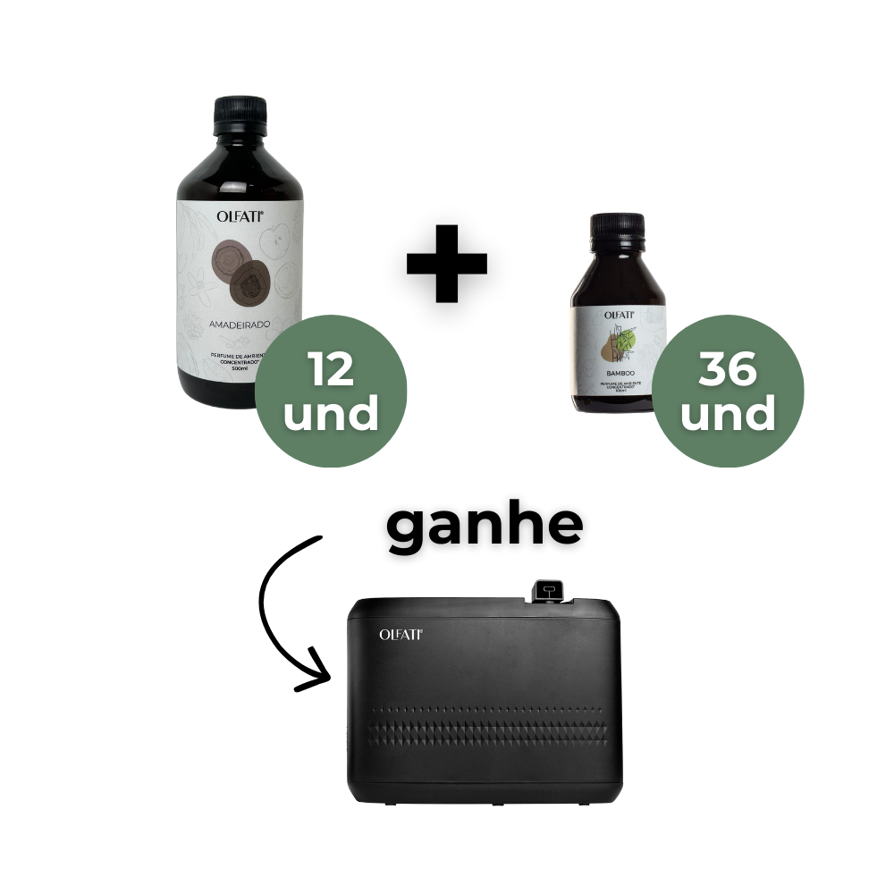 12 Refis de 500ml + 36 refis de 100ml - Bamboo - Ganhe 1 Olfati Master Preto
