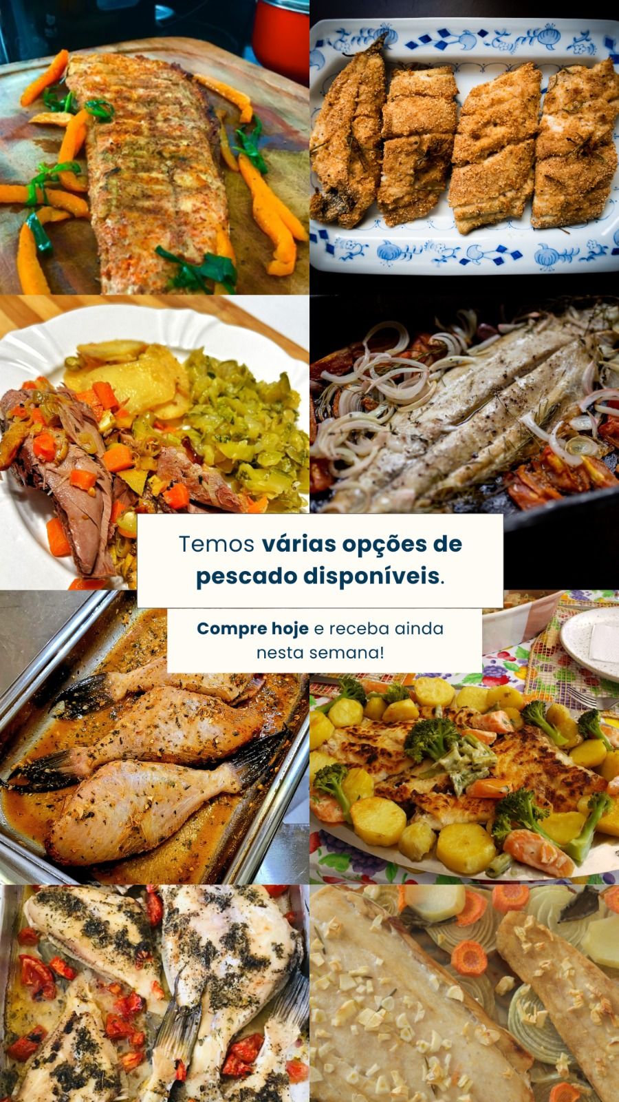 Pescados variados