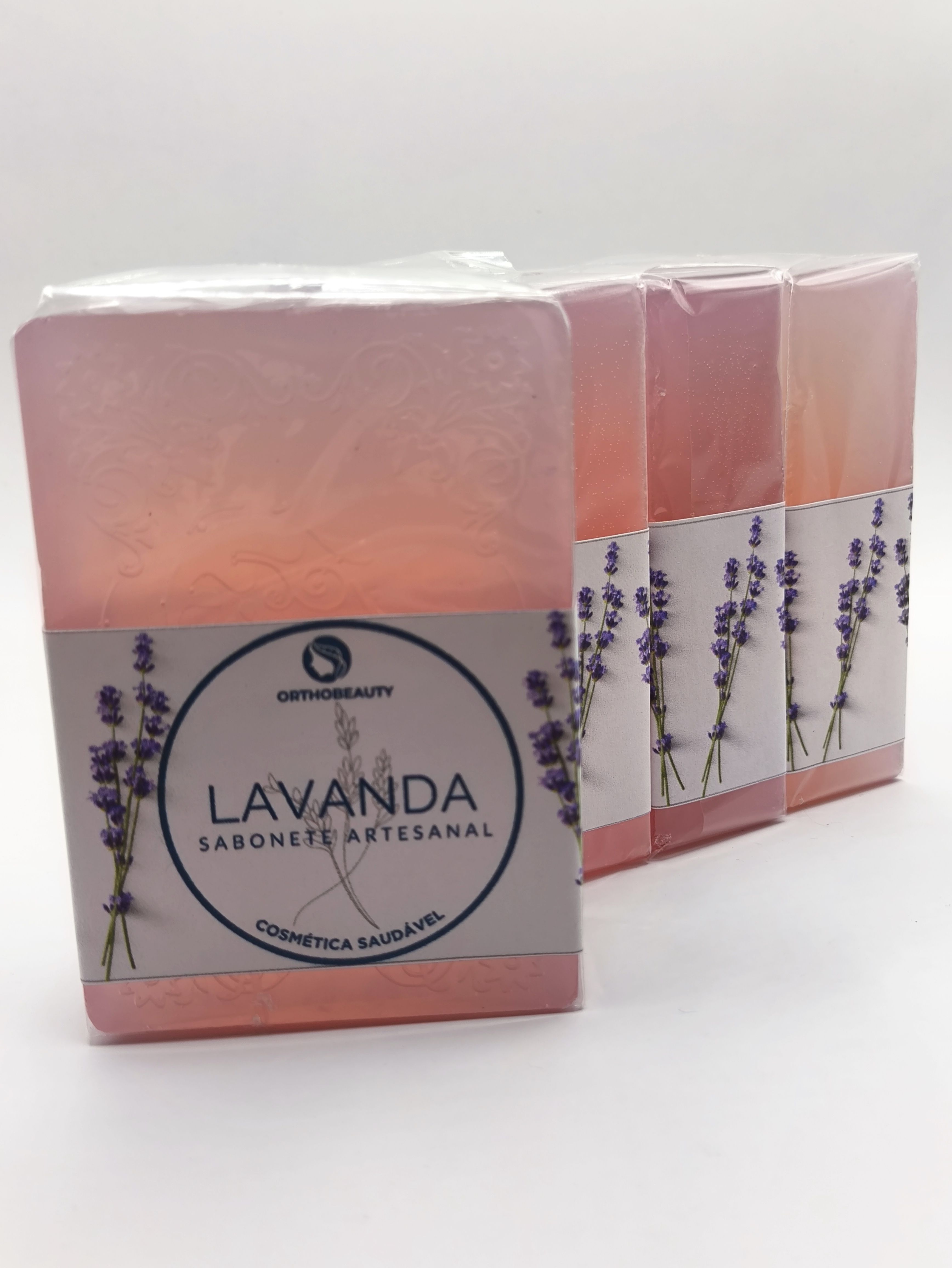 Sabonete glicerinado artesanal de lavanda