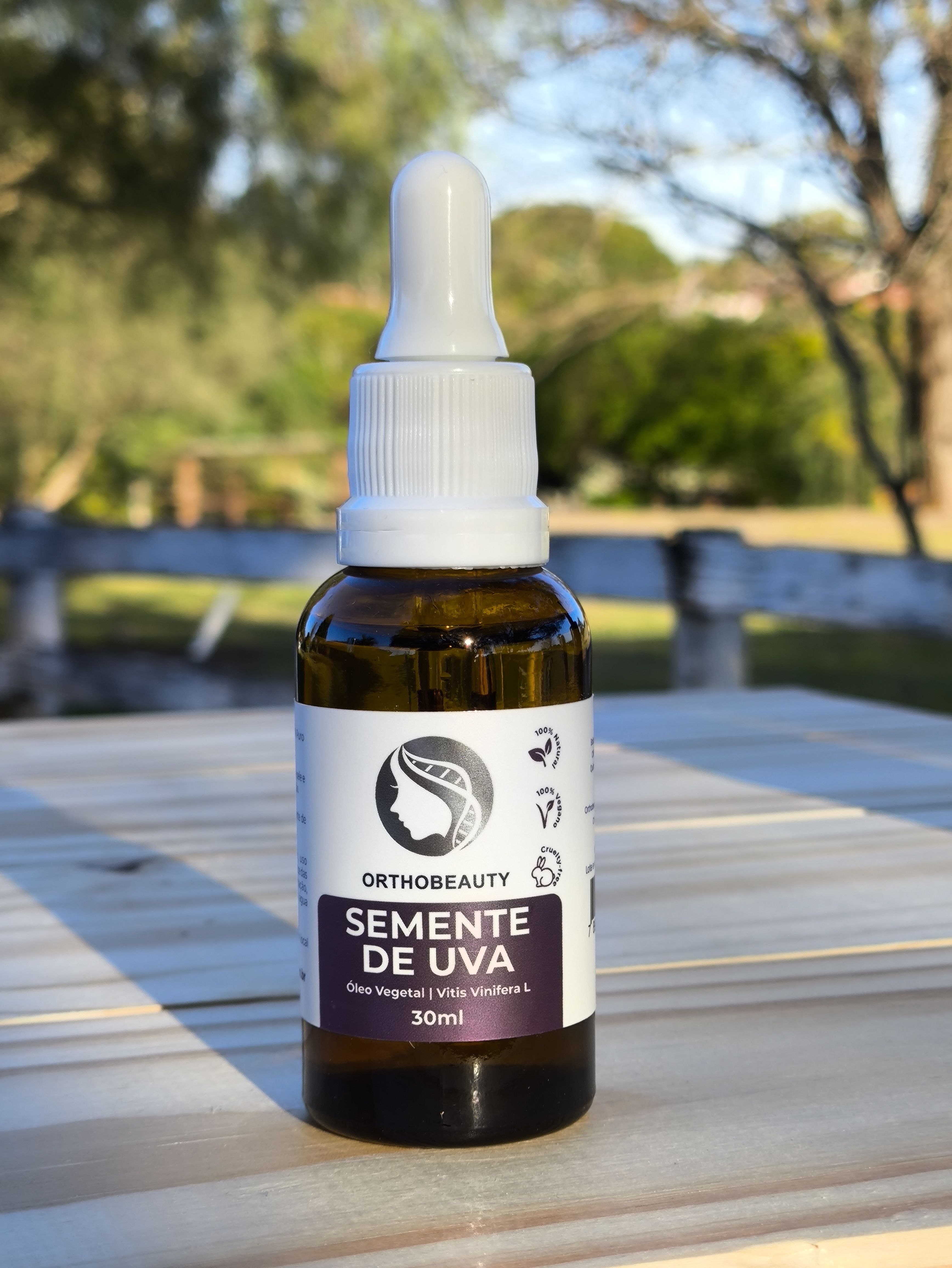 Óleo Vegetal de Semente de Uva - 30ml