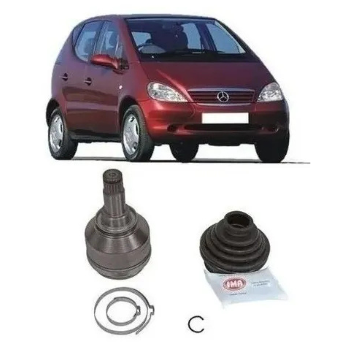 Homocinética Deslizante Lado Câmbio Classe A160 A190 22x28