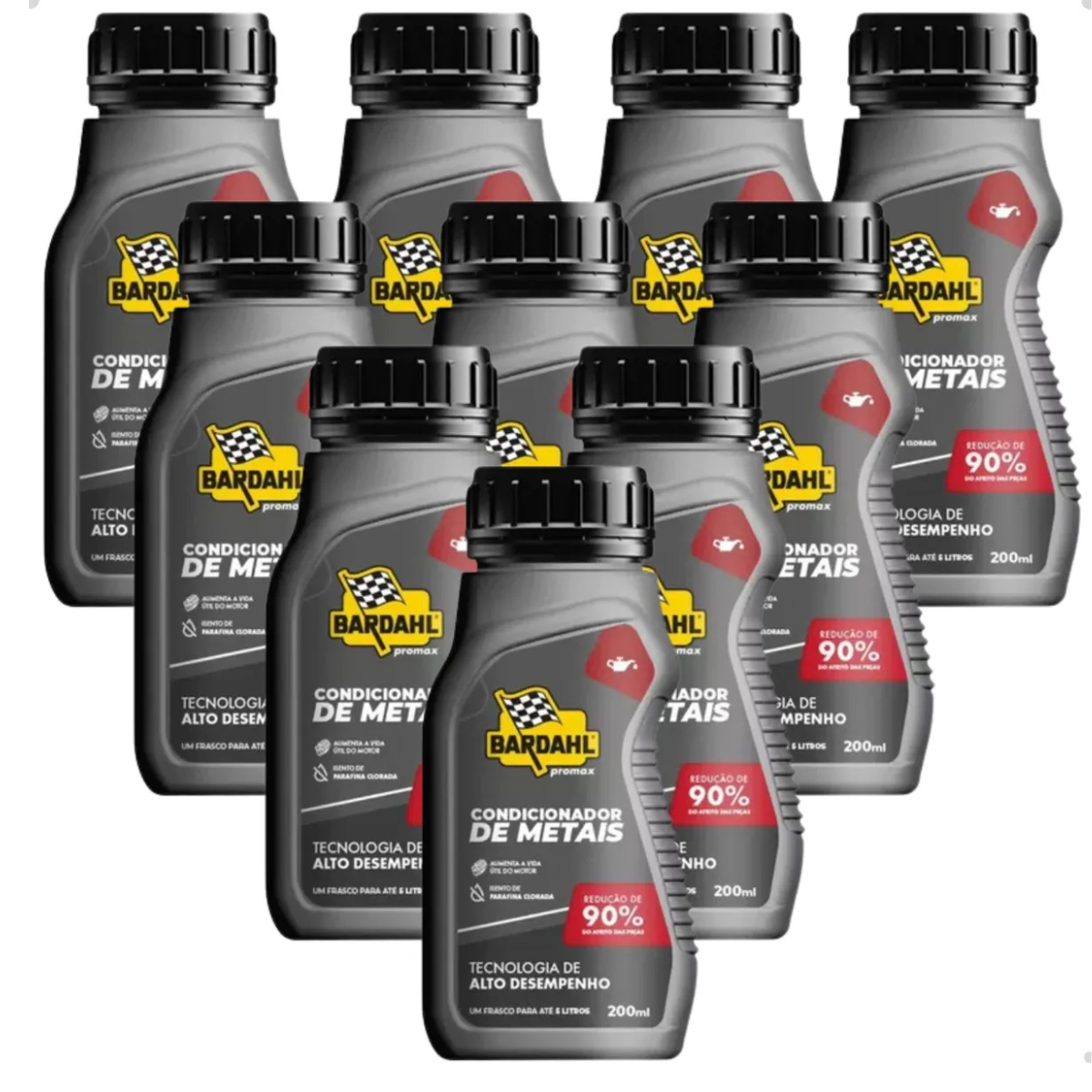 Kit 10 Aditivos Condicionador De Metais 200ml Bardahl