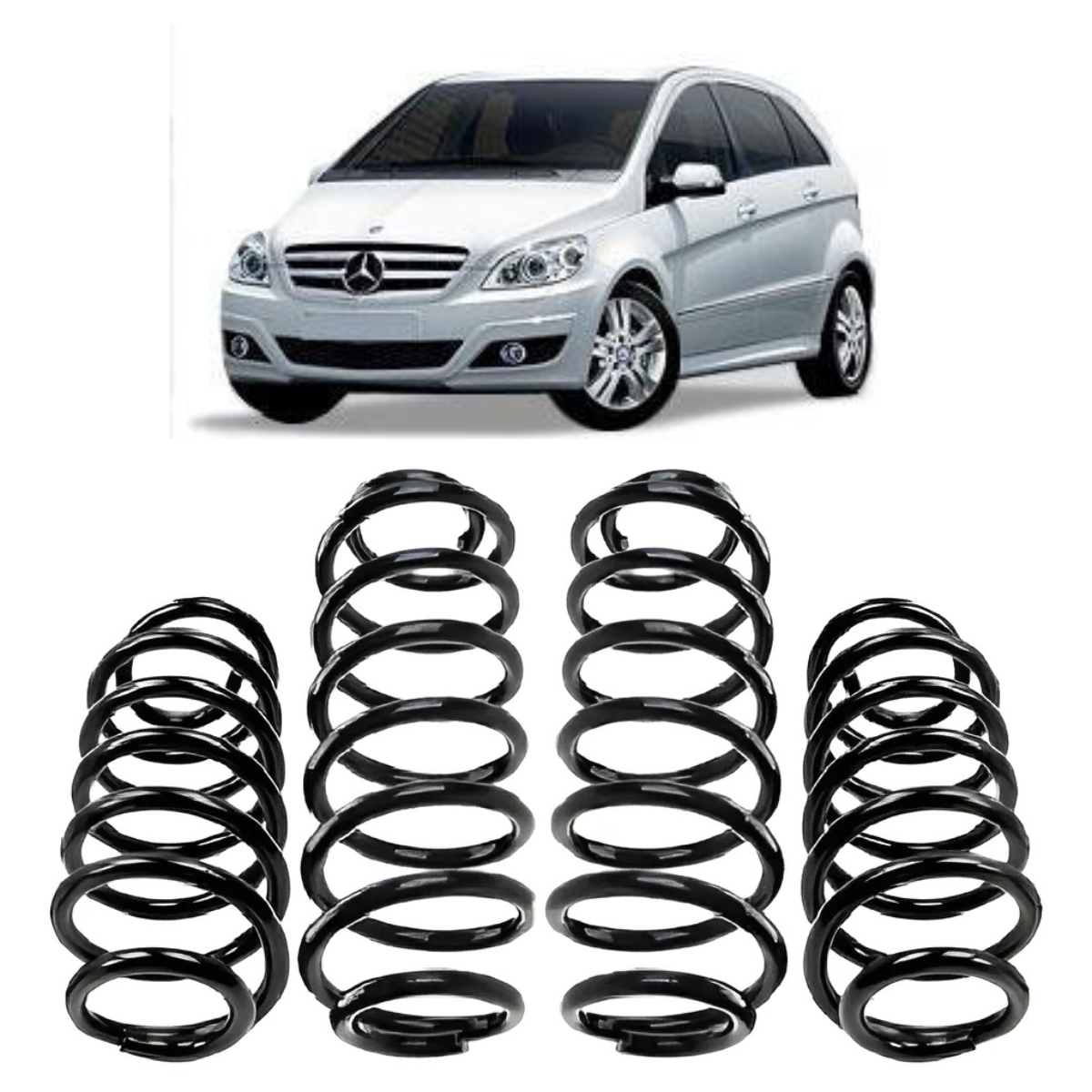 Molas Dianteira e Traseira Blindadas Mercedes Benz B200 2011 em Diante