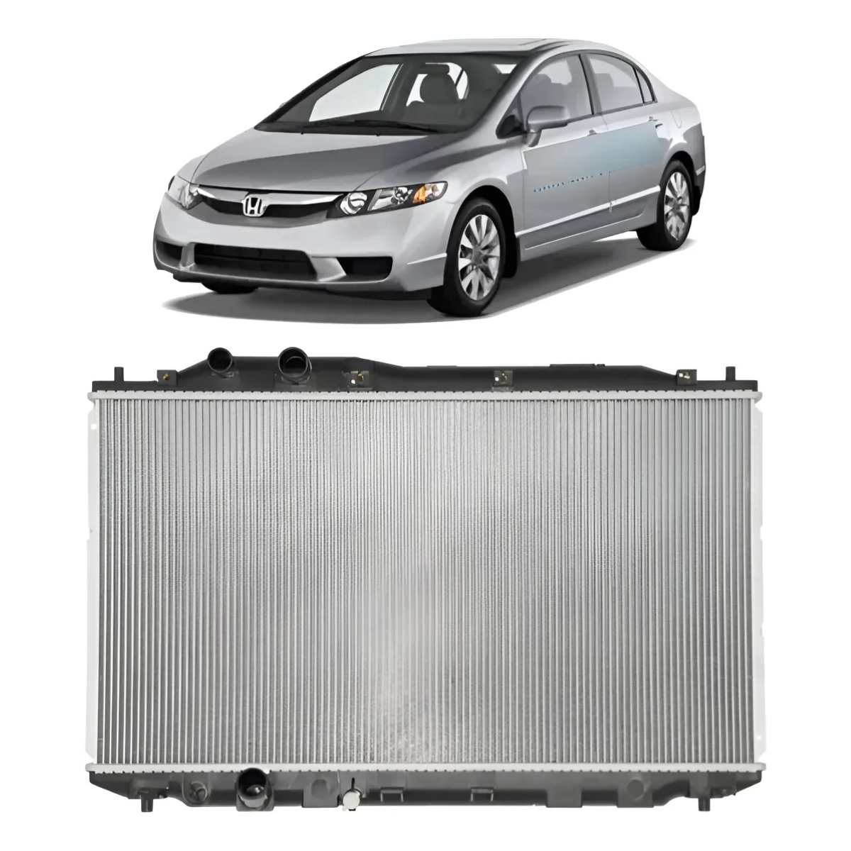 Radiador New Civic Automático Mecanico 2006 a 2011