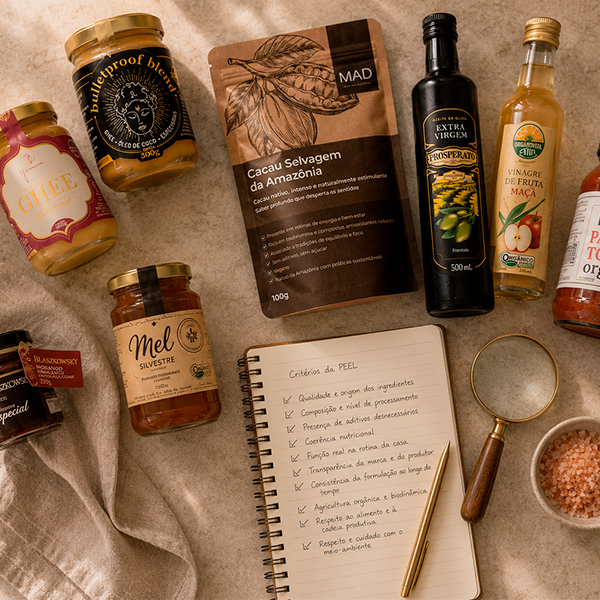 Produtos selecionados e critérios da curadoria PEEL