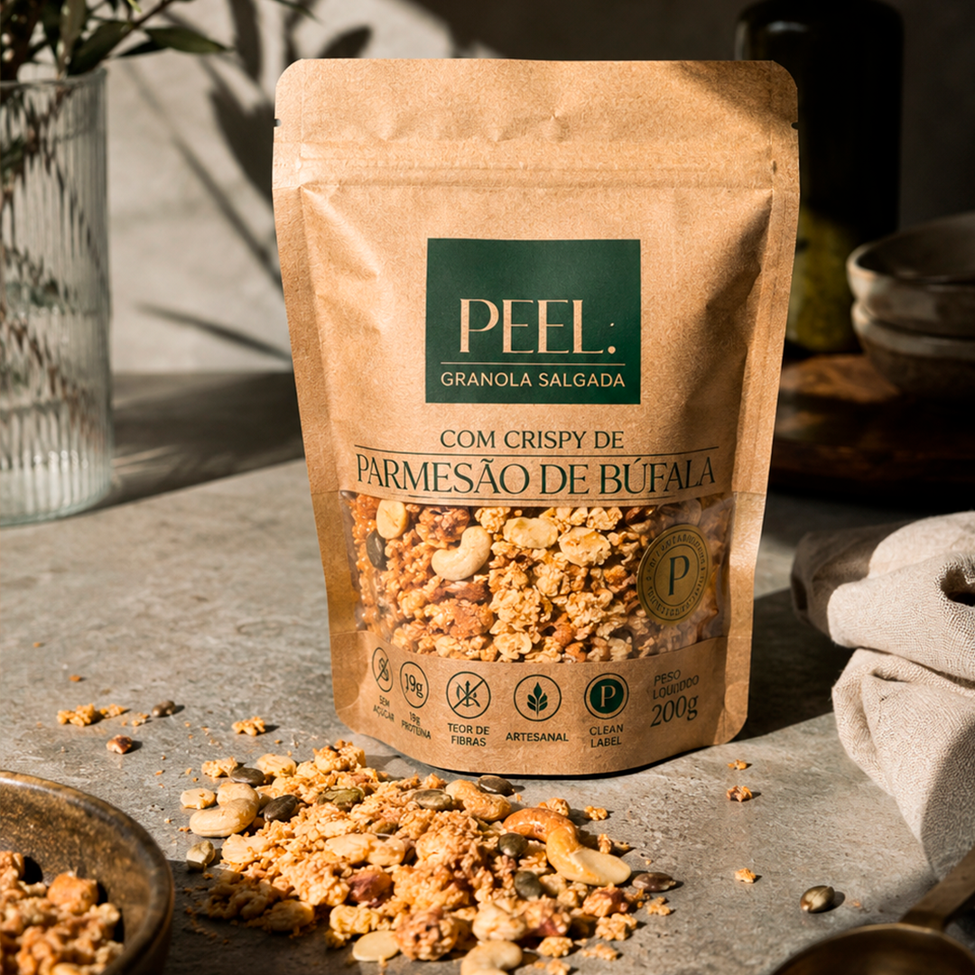 Granola Salgada com Crispy de Parmeão de Búfula Peel - 200g