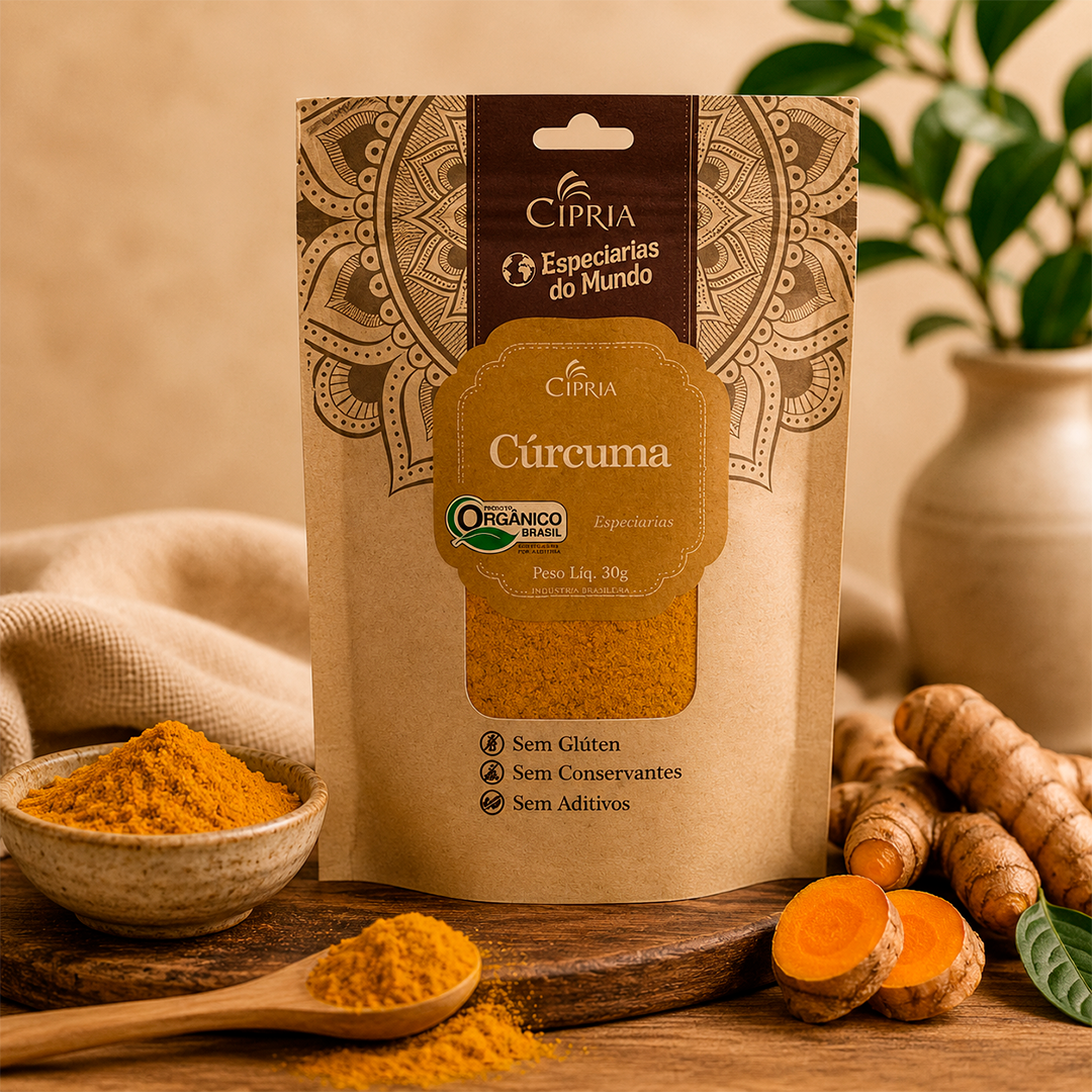 Cúrcuma Orgânica Cipria - 20g