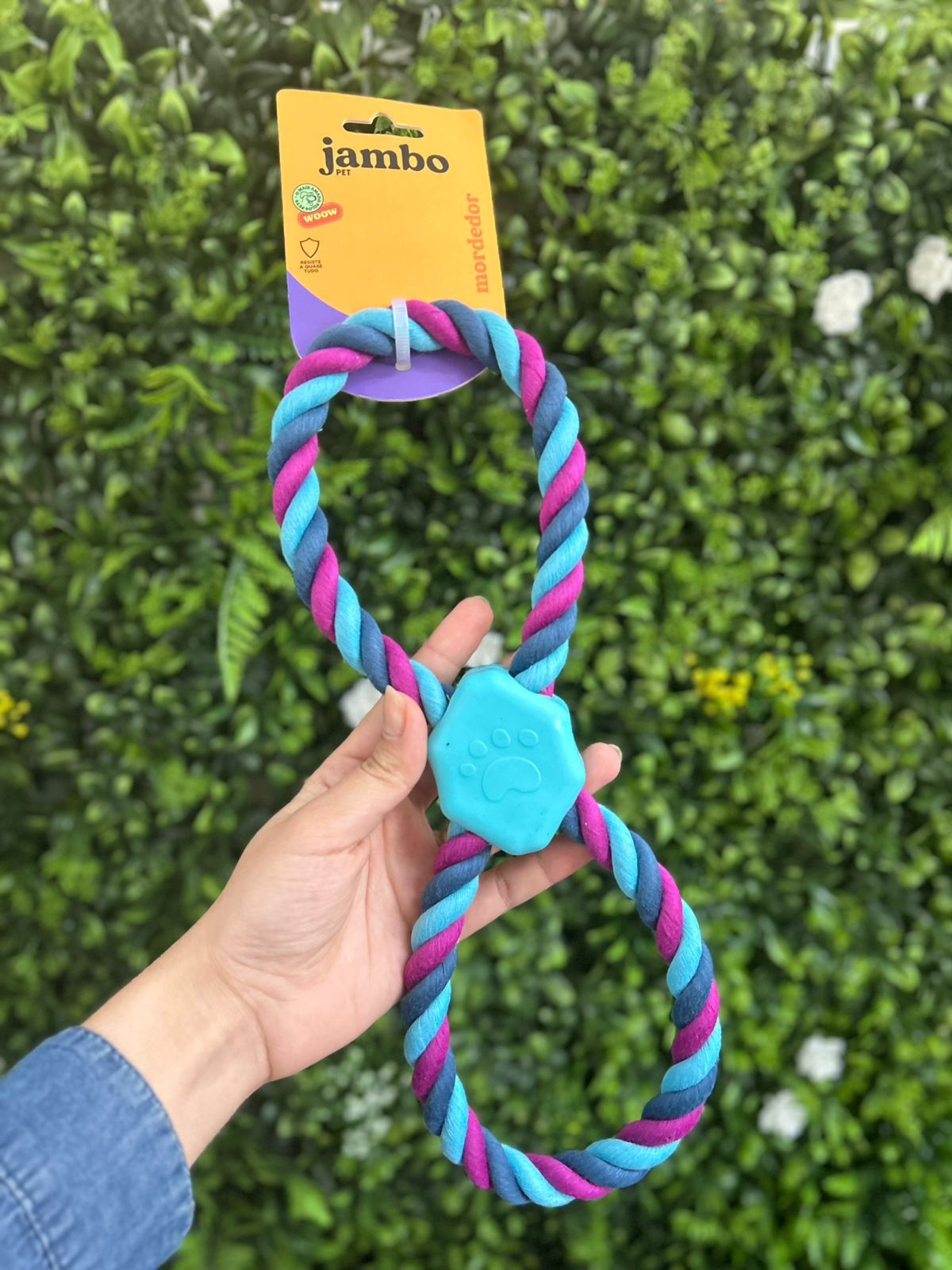 Mordedor Corda Rubber Blue Jambo Pet