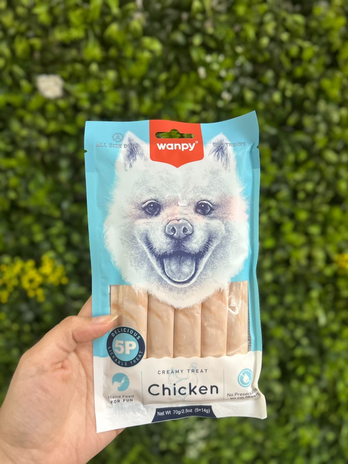 Wanpy Cão Creamy Frango 5un