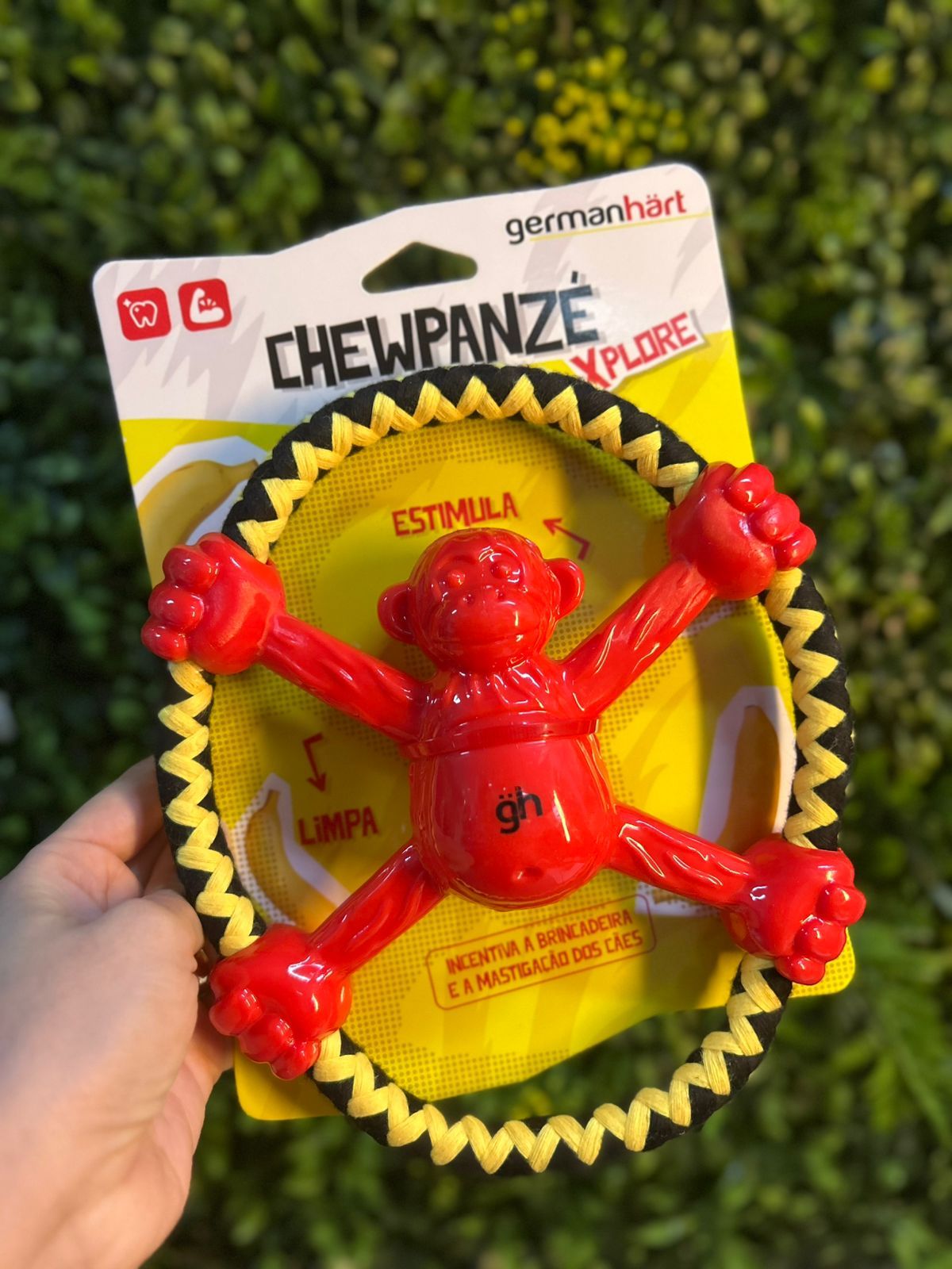 Macaco com Corda Chewpanze Pequeno Germanhart