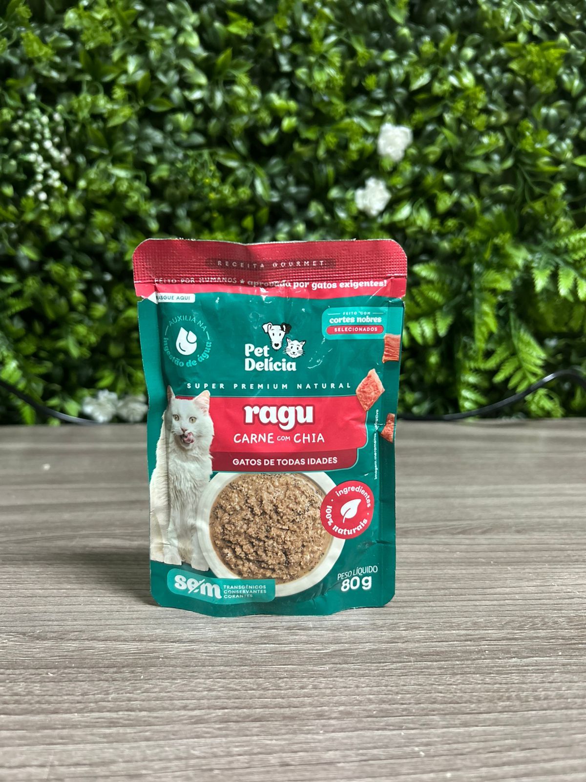 Sache Ragu Carne Gato 80g Pet Delícia