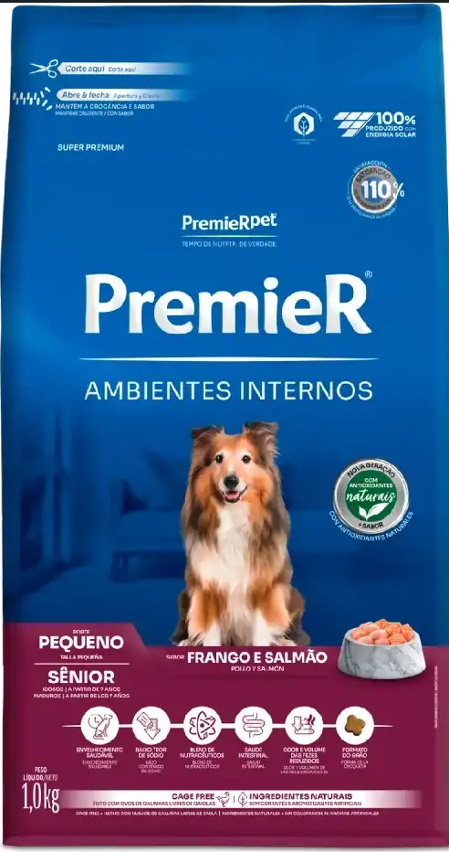 PR AMB INT CÃES SENIOR FRANGO/SALMÃO 1KG