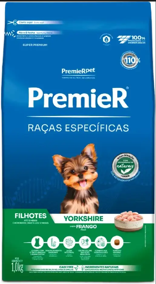 PR RÇ ESP CÃES FIL YORKSHIRE FRANGO 1KG