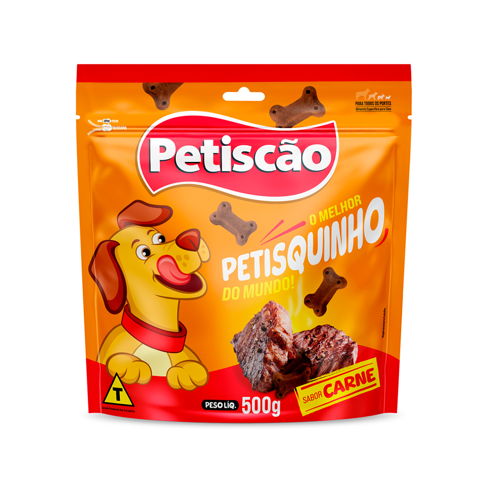 SNACK PETISCAO PETISQUINHO DE CARNE 250G